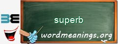 WordMeaning blackboard for superb